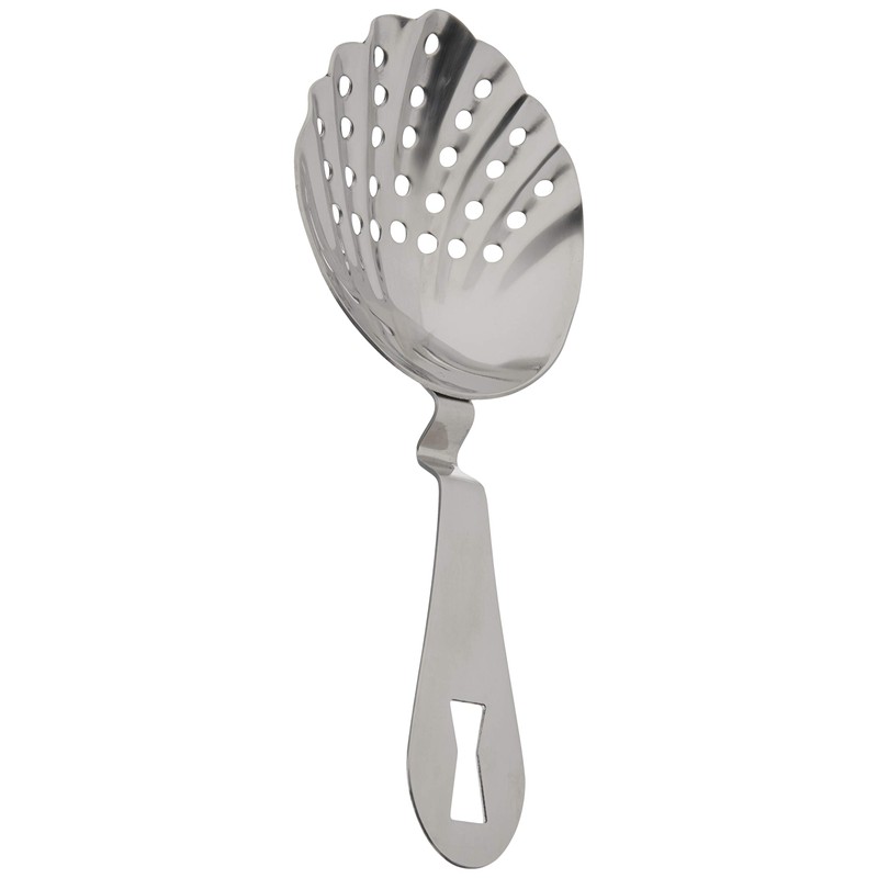 Barfly Premium Scalloped Julep Strainer, Stainless Steel, 17.78 x 7.3