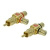 SunshineTronic Premium Y-RCA Adaptor 1x RCA Male to 2x RCA