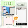 Clipboard Folio with Refillable Lined Notepad, FHDUSRYO 24x32.5cm Clipboard Folder