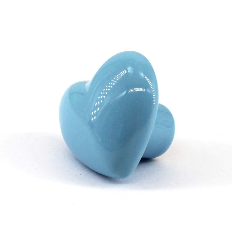 Flomore Blue Drawer Knob Ceramic Cabinet Knobs Kids Room Handle