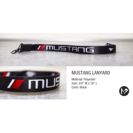 TOKUWAKUSU Ford MUSTANG Polyester Sublimation Lanyard Keychain
