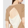Angrid Women's Ca Layered Design Telecom Tee, brown (mocha)