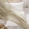 MIULEE - Juego de 2 cortinas transparentes con ojales, para