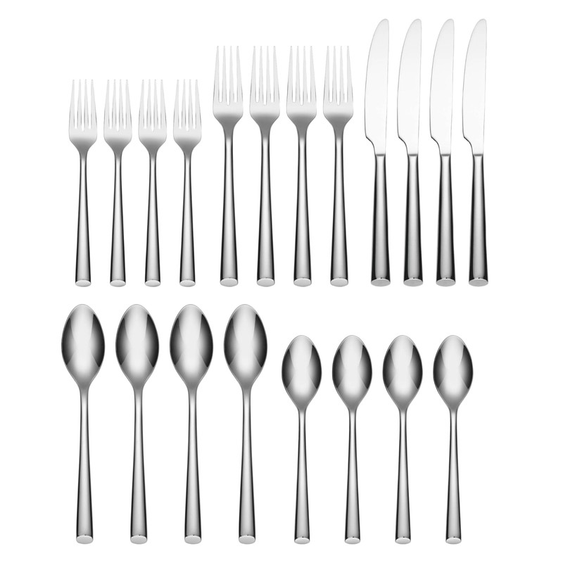 Cambridge Silversmiths Gilda Mirror 20-Piece Flatware Set, Service for 4