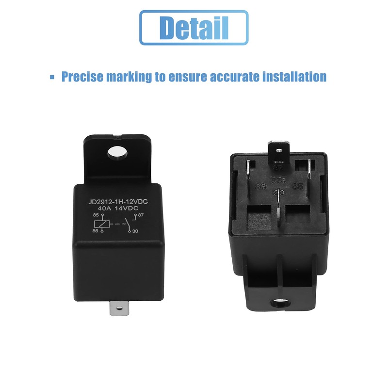 X AUTOHAUX Dual Electric Fan Relay Kit with Thermostatic Sensor