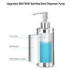 Tiilan Countertop Hand Soap Dispenser, Refillable Stainless Steel Soap Pump
