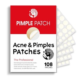 The Professional patch from Acne&Pimples Patches - Hydrocolloid Acne Pimple Patch for Covering Zits and Blemishes in Face and Skin, Vegan-friendly and Not Tested on Animals (108 Count)