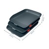 Leitz Cosy Series 53582089 A4 Letter Tray Set of 3