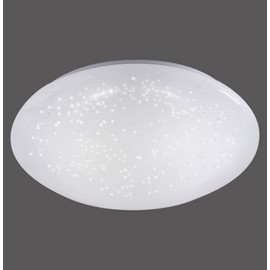 LeuchtenDirekt LED Ceiling Light, Diameter 35 cm, Warm White, Starry Sky, Round