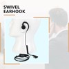 Retevis Two Way Radio Earpiece with Mic, Retractable coil Earpiece