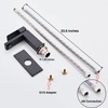Modern Matte Black Bathroom Faucet Single Hole， Single Handle Bathroom