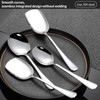 Set of 4 Serving Spoons, Stainless Steel, Salad Servers, Stainless