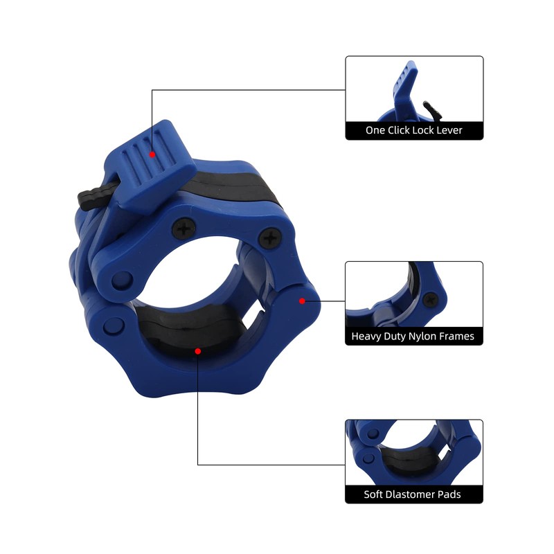 ValueHall 2" Barbell Collars- Quick Release Set of 2 Weight