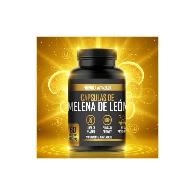 Cápsulas de Melena de León - 500mg | 60 Cápsulas