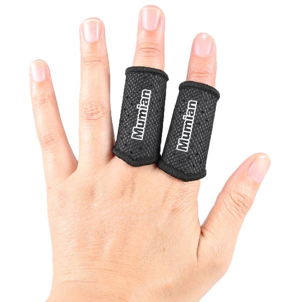 Socko Sports Elastic Finger Sleeve Support Protector Black L 1986