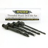 Threaded Shank Drill Bit Set