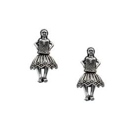 Bollywood Jewellery Traditional Ethnic Oxidized Silver Color Tone Party Wear Bridal Bride Wedding Bridesmaid Indian Small Jhumka Jhumki Earrings Jewelry for Women Gift For Her (Tribal)