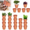 Abiemuce Pack of 24 4 x 4.5 cm Clay Pots,