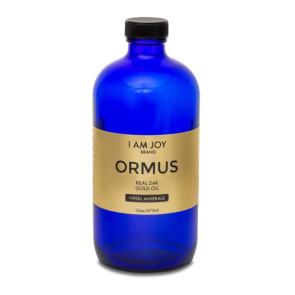 I Am Joy co. Ormus Gold Oil Monoatomic Helps to Decalcify Pineal Gland, Repair DNA, Increase Manifestation Speed - Rich with Minerals Platinum, Iridium Using Non Chemical Solvent Extraction Large 16oz