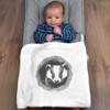 Azeeda 'Badger in a Den ' Cotton Baby Blanket/Shawl (BY00039804)