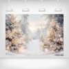 Printspree Winter Snowy Christmas Backdrop 7x5ft - Enchanting Snow-Covered Forest