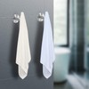 Vuzvuv Adhesive Brushed Nickel SUS304 Stainless Steel Towel Hooks –