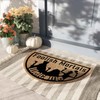Funny Half Round Door Mat Foolish Mortals Welcome Half Circle