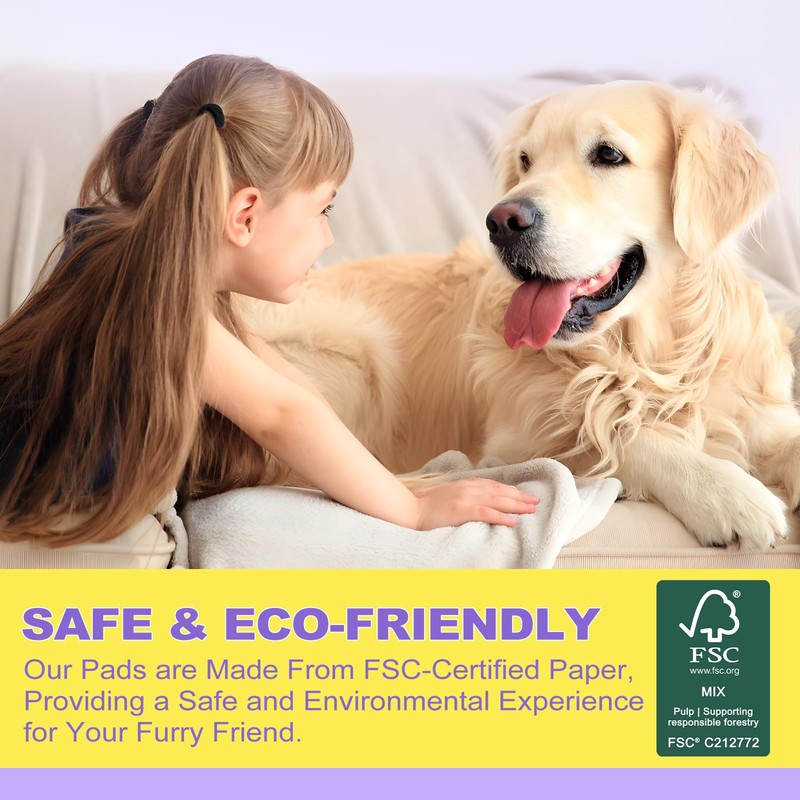 MIZOK Dog Pads Extra Large 28x44in, XXL Potty Pads for