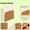 Upright Woven Rattan Napkin Holder for Table, Flaxen