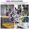 Swpeet 120Pcs Stainless Steel Neoprene EPDM Bonded Sealing Washers Gasket