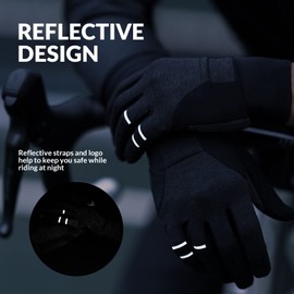 ROCKBROS Cycling Gloves Men Women Cycling Gloves Windproof Touchscreen Gloves Non-Slip Shock Absorbing for Outdoor Sports Running