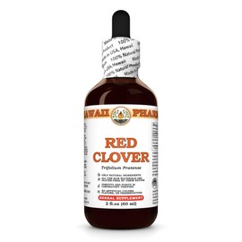Red Clover (Trifolium Pratense) Dry Flower Tincture, Made in Hawaii, Organic Raw Materials, All Natural, Vegan, Pure Liquid Extract - 2 fl.oz