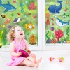 Whaline 9 Sheets Summer Ocean Themed Window Clings Stickers Cartoon