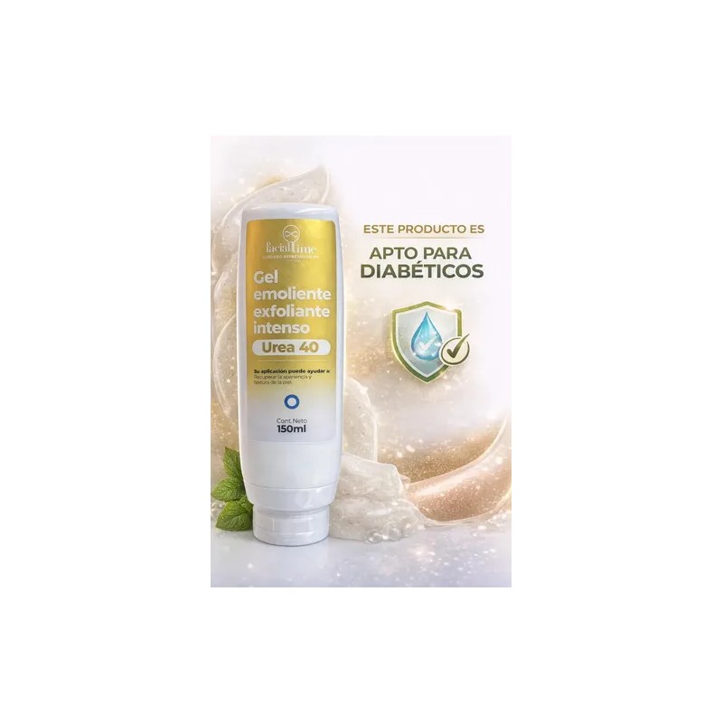 Facial Time Gel Humectante Urea 40, Para Piel Con Resequedad
