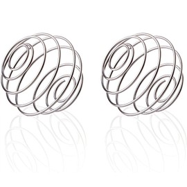 Flankor 2Pcs Stainless Steel Bottle Mixer Ball - Blender Whisk Milkshake Protein Shaker Ball for Salad Dressing Shaker Accessories