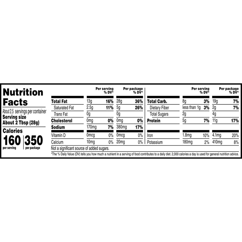 Nut Harvest, Sea Salted Whole Cashews, 2.25 Ounce (Pack of