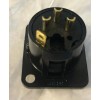 Unbranded XLR 3-Pin Male Panel Mount Chassis Microphone Jack Audio