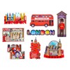 Set of 8 Famous London Icons Design Fridge Magnets Mix