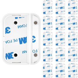 32PCS Adhesive Replacement Tape for Ring Alarm Contact Sensors & Magnets – Pre-Cut Double-Sided Tape | No Cutting Needed, Strong Hold, Residue-Free Removal | Compatible with Ring Alarm Security System