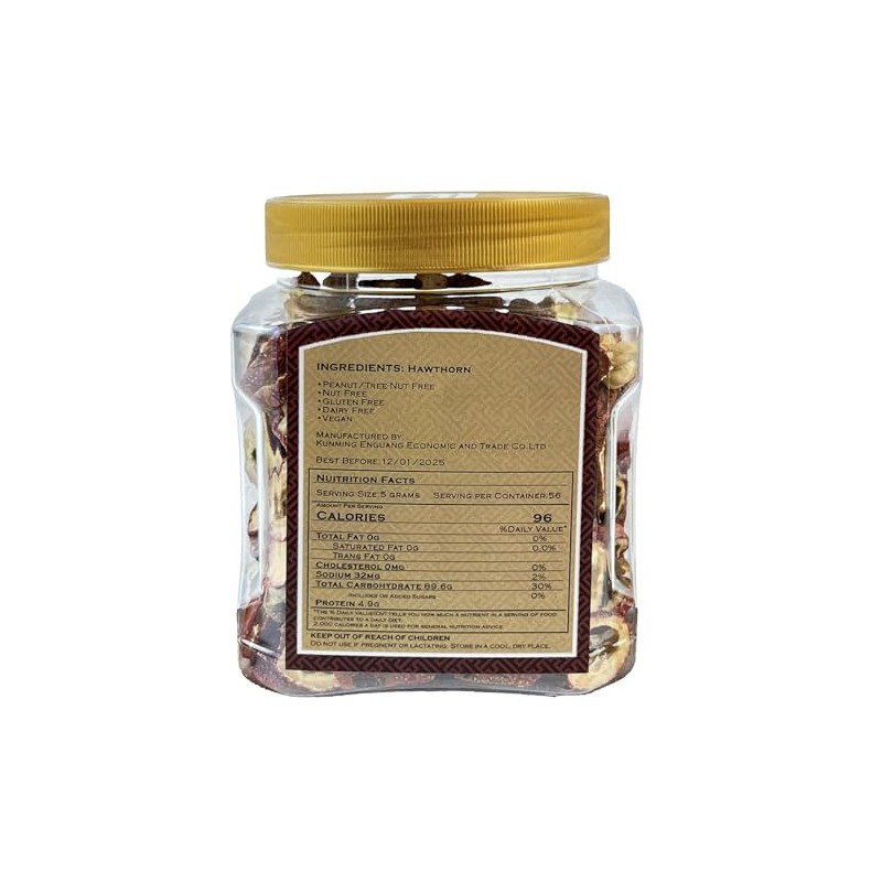 Hawthorn Fruit Tea, Sun-Dried Berry Slices, 10.6 oz