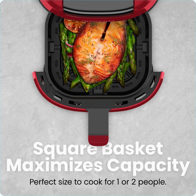 CHEFMAN 2 Qt Mini Air Fryer – Digital Space-Saving Compact