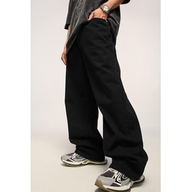 Mens Baggy Jeans for Men Women Y2k Skater Vintage Plain Pants 2023 Casual Wide Leg Jeans Loose Fit Denim Hip Hop Jeans