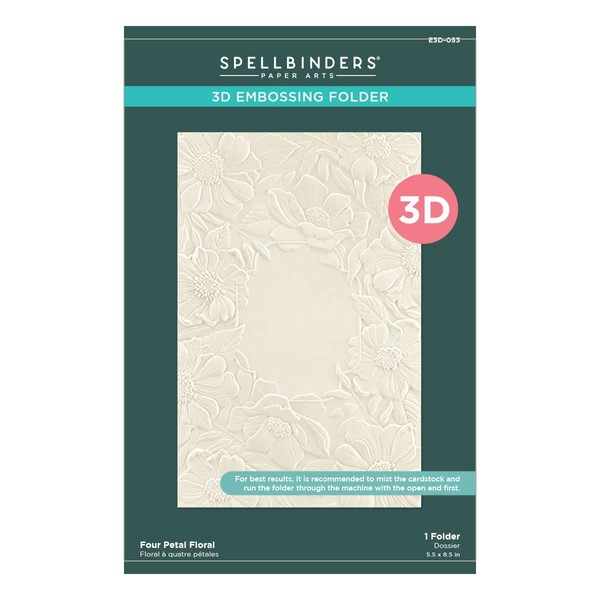 Spellbinders Floral 3D Embossing Folder from The Four Petal Collection,