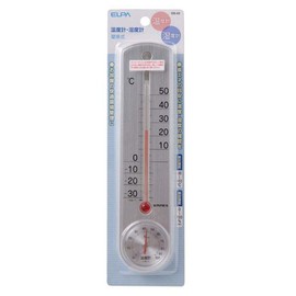 Elpa OS-02 Thermometer/Hygrometer, Wall Mount