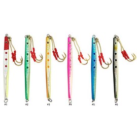 Knife Jigs Model LF40 7oz 6 Pieces with Lure Bag