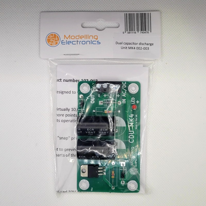 Model Railway MK4 Dual Capacitor Discharge Unit (CDU)