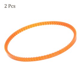 Kozelo 2Pcs MB350 Standard Sewing Machine Motor Belts - [350mm Girth x 4mm Thickness ] Polyurethane Motor Drive V-Belt for Household Electric Sewing Machine Use, Single Tooth, Orange