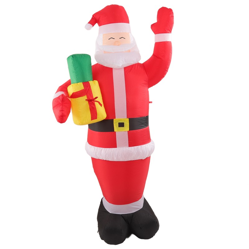 Inflatable Christmas Old Man Model with Gift Bag in Hand