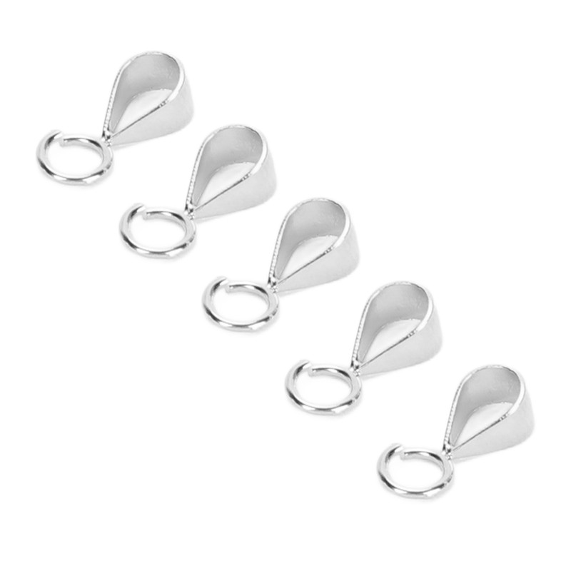 5pcs 925 Sterling Silver Bails DIY Exquisite Necklace Pendant Bails