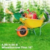4.80/4.00-8 Flat Free Tire and Wheel, 16" Solid Wheelbarrow Tires